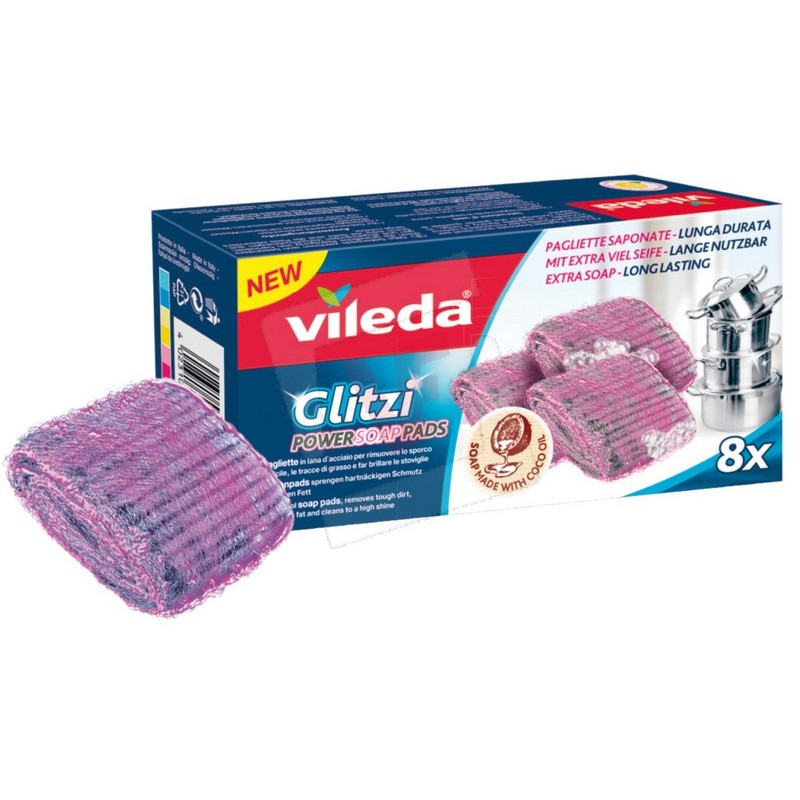 Vileda PAGLIETTA SAPONATA GLITZI 8 pz.