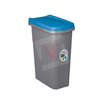 Stefanplast PATTUMIERA ECO SYSTEM LT.25 cm. 39x24x51 h Grigio/Blu