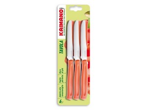 Coltello Tavola Kaimano Dinamik Set 6 Coltelli Lama Inox Manico Plastica -  Casalinghi Esposito