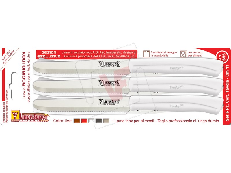 SET COLTELLI DA TAVOLA INOX...