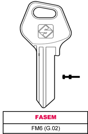 Silca CHIAVE ASC FM6 (G.VAC...