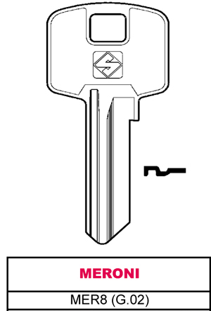 Silca CHIAVE ASC MER8...