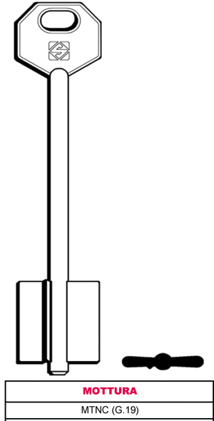 5MT9BP CHIAVE SILCA DOPPIA MAPPA MOTTURA - Ferramenta CLIK Srl