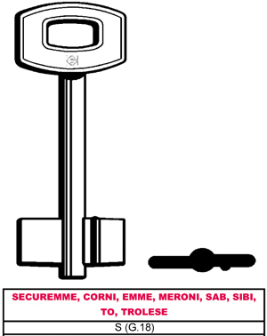 Silca CHIAVE A DOPPIA MAPPA...