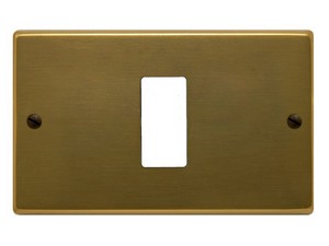 Feb Elettrica PLACCA IN ALLUMINIO col. Bronzo 1 posto