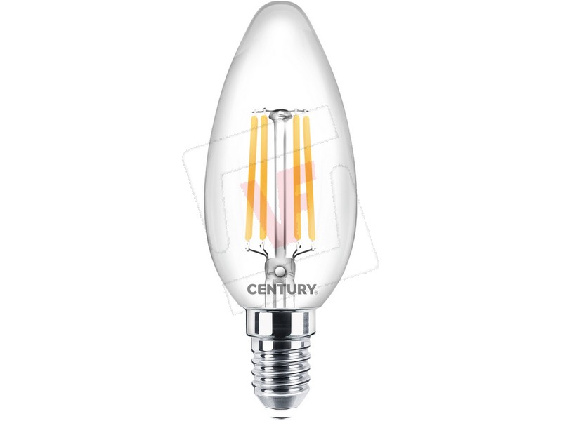 Lampadina a Filamento LED E14 a Candela Coda Twist 4W 2700K°