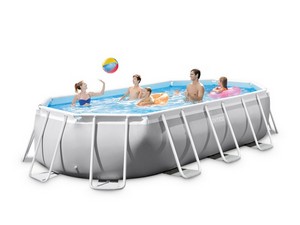 O_Intex PISCINA OVALE FRAME PRISMA  cm. 610x305x122 h