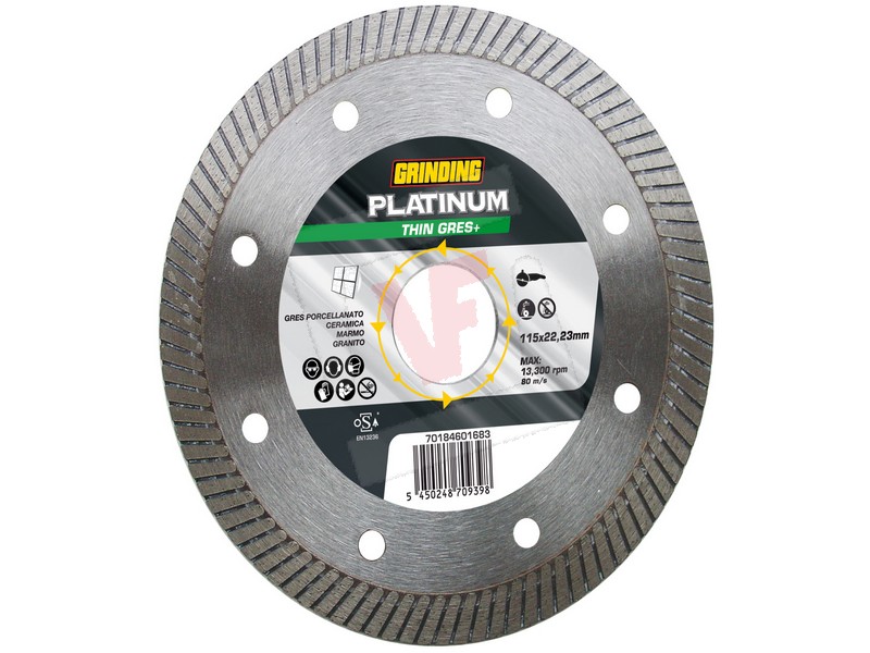 Grinding disco diamantato corona turbo platinum thin gres+ Ã mm. 115x1,4x22,23