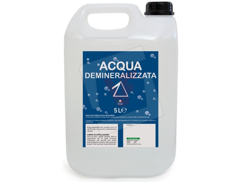 Acqua demineralizzata - 5 litri