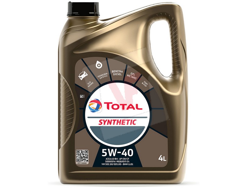 Total OLIO MOTORE SYNTHETIC 5W40 lt. 4