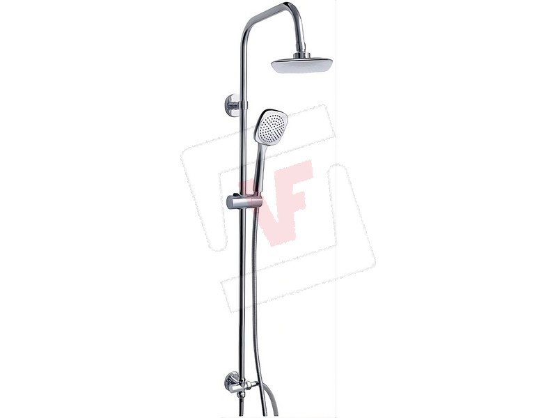 Utilia COLONNA DOCCIA CON DOCCETTA IN ABS E SOFFIONE FISSO cm. 20x20