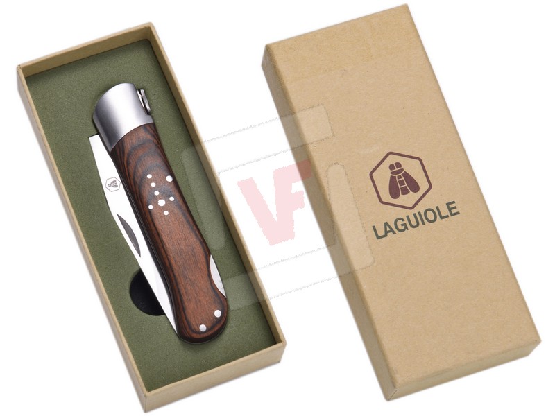 Coltellino Da Innesto Tascabile Pieghevole - Lama Inox 7cm Con Fodero
