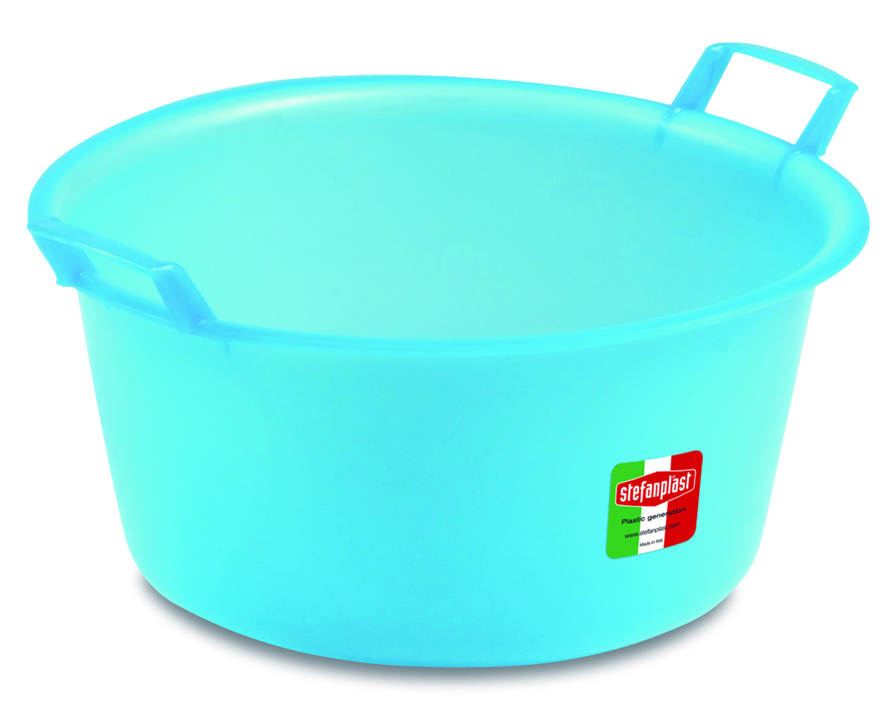Stefanplast Bacinella Tonda Azzurra Lt. 30 - Ø Cm. 50X24 H -