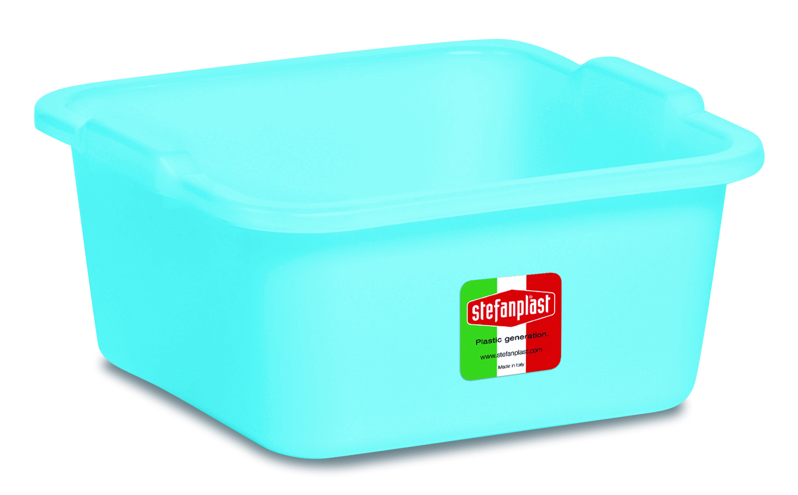 Stefanplast Bacinella Quadra Azzurra Lt.16 - Cm. 38X38X16 H -