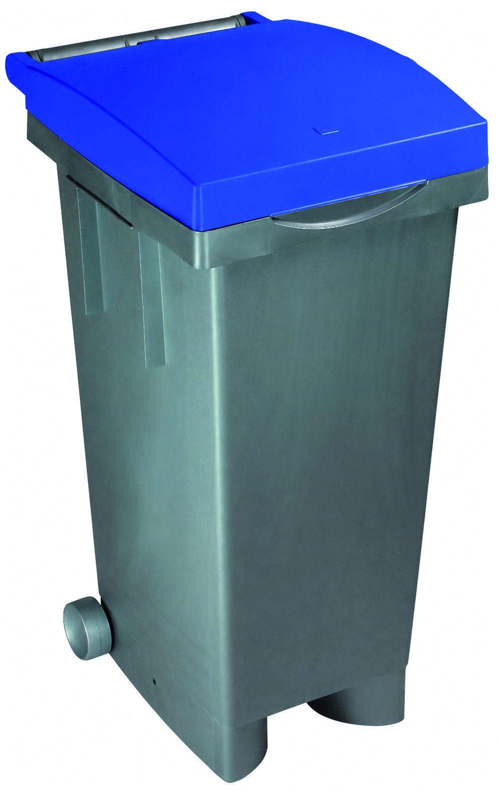 ICS BIDONE TATA COLOR PER DIFFERENZIATA Lt. 80 - cm. 38x50x80 h col. Blu/Grigio