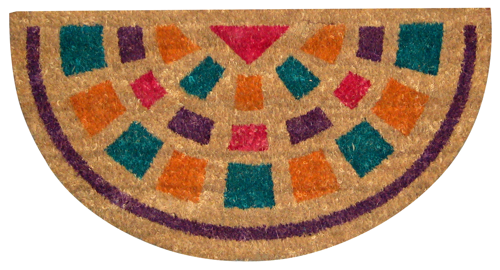 ZERBINO IN COCCO SEMILUNA cm. 75x40