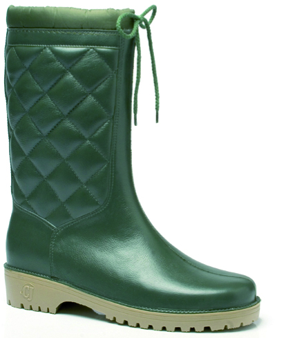 STIVALI IN PVC TRONCHETTO IMBOTTITO ANTIFREDDO Col. Verde Mis. 43
