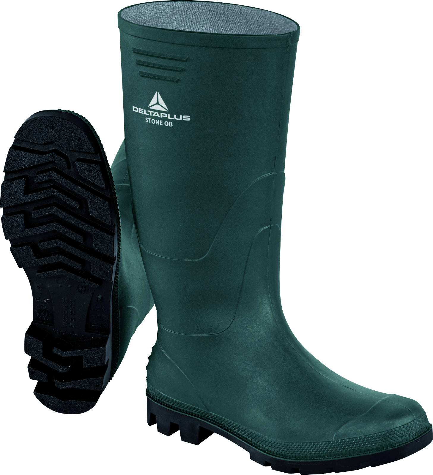 Deltaplus Stivali In Pvc Stone Ginocchio Col. Verde Mis. 45 -