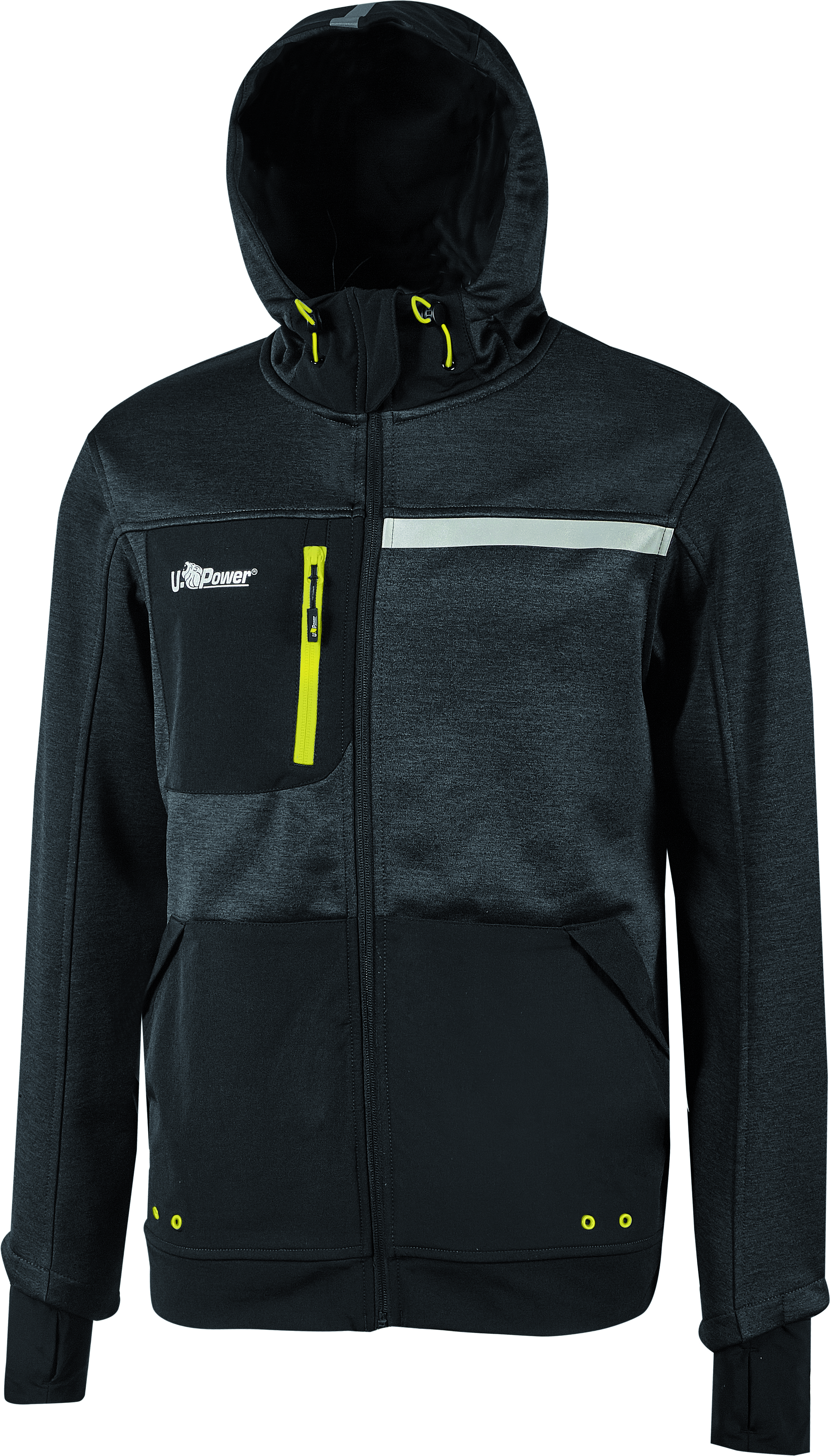 U-Power Felpa Galaxy Col. Nero Mis. L -