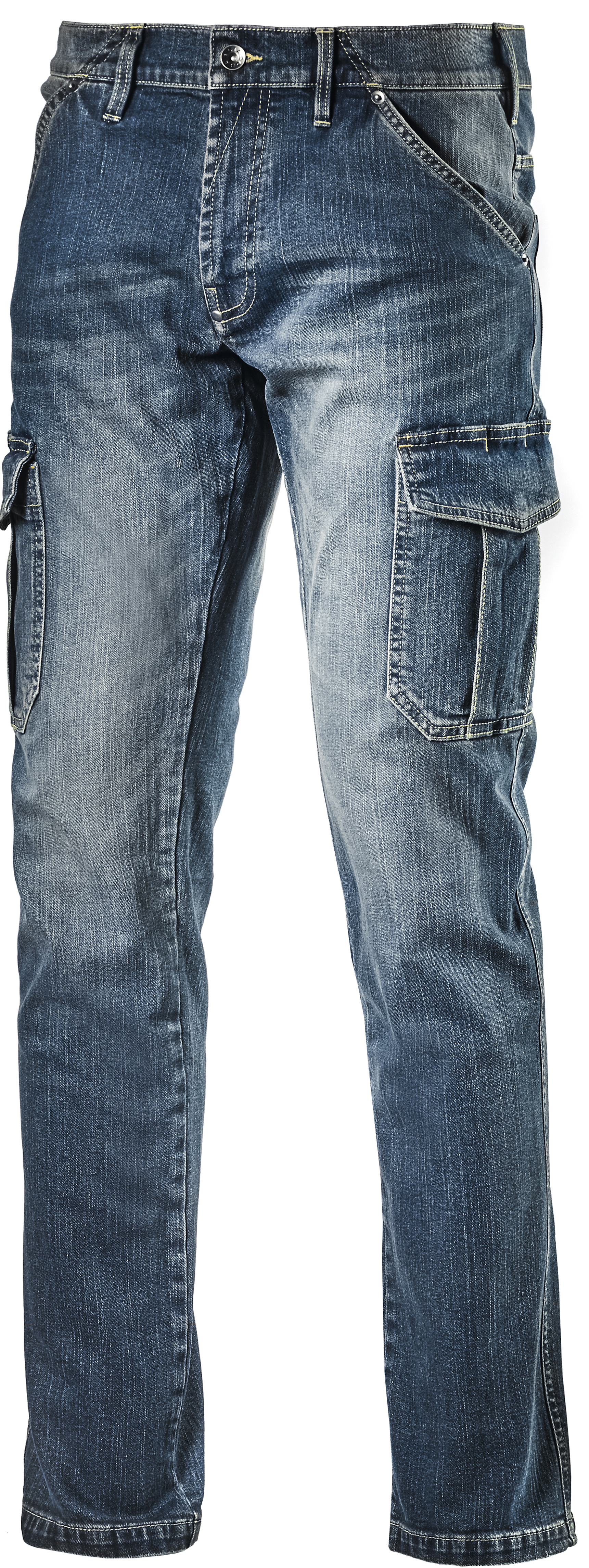Diadora Pantalone Jeans Cargo Denim Col. Blu Mis. 36 (52) -