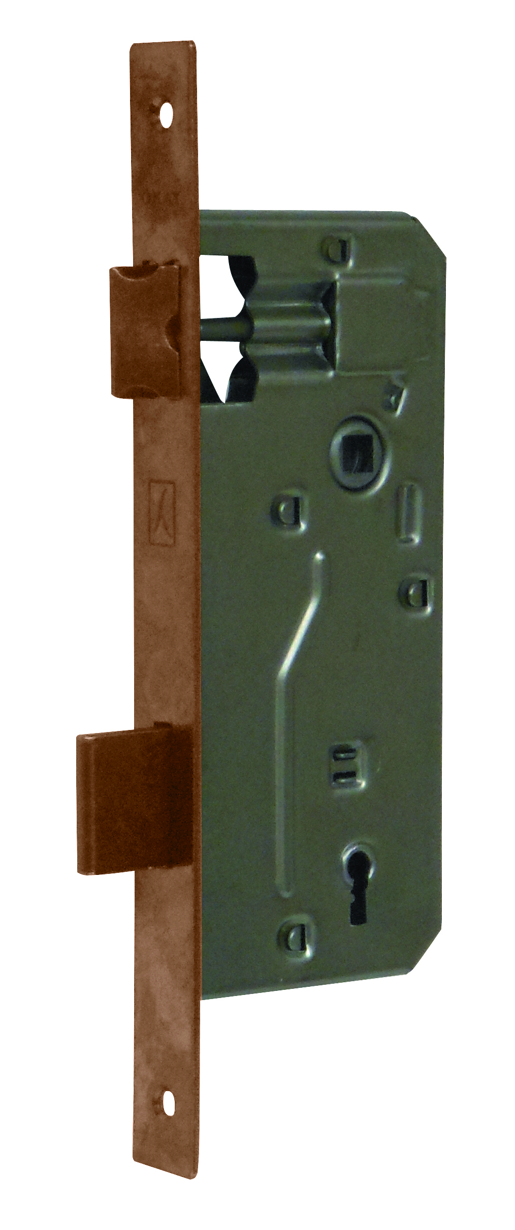 Bonaiti SERRATURA LEGNO PATENT INF. B/QUADRO Art.540- f/bronzato E.50