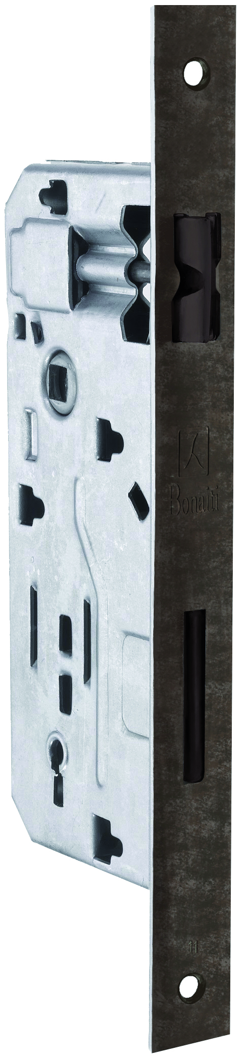 Bonaiti SERRATURA LEGNO PATENT INF. B/QUADRO Art. 040P - bronzato verniciato E.50