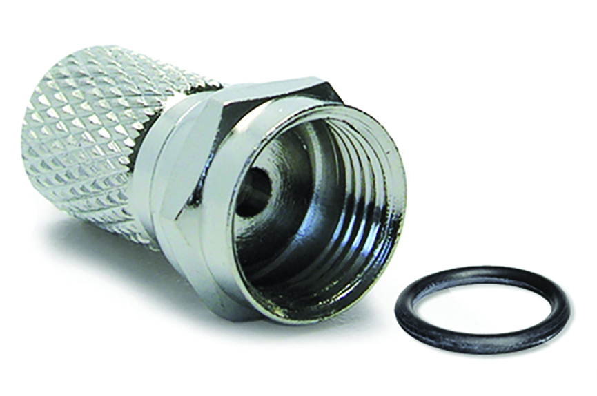 CONNETTORE ''F'' PER CAVO SATELLITARE Ø mm. 6,8 - pz.10
