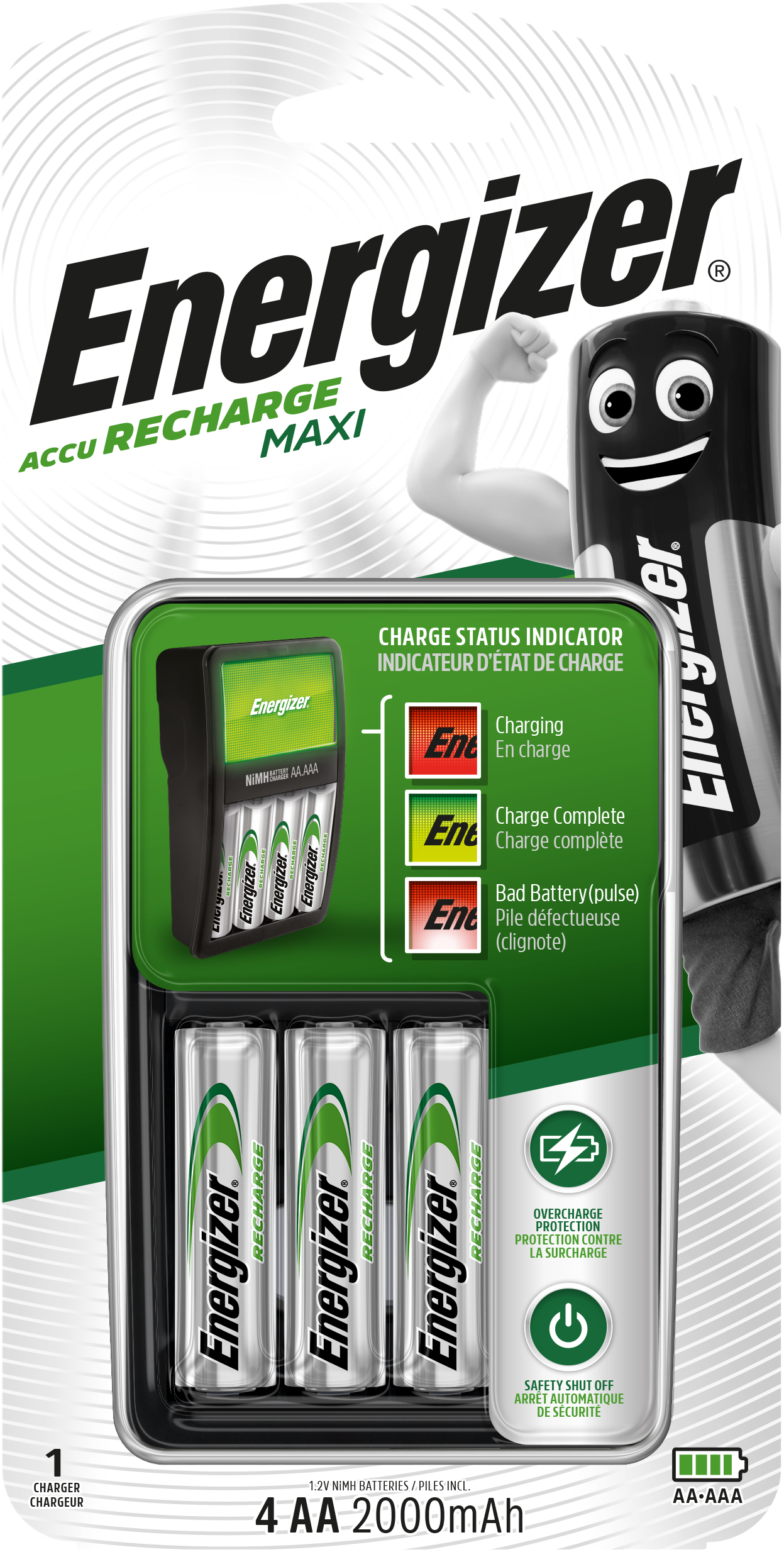 Energizer CARICABATTERIE + 4 STILO POWER PLUS -