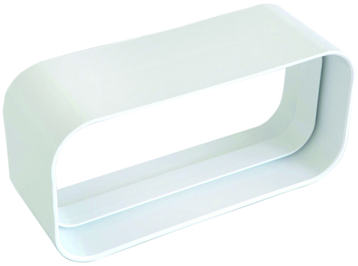 GIUNTO ORIZZONTALE F/F PER AERAZIONE CANALIZZATA mm. 150X70, col. Bianco