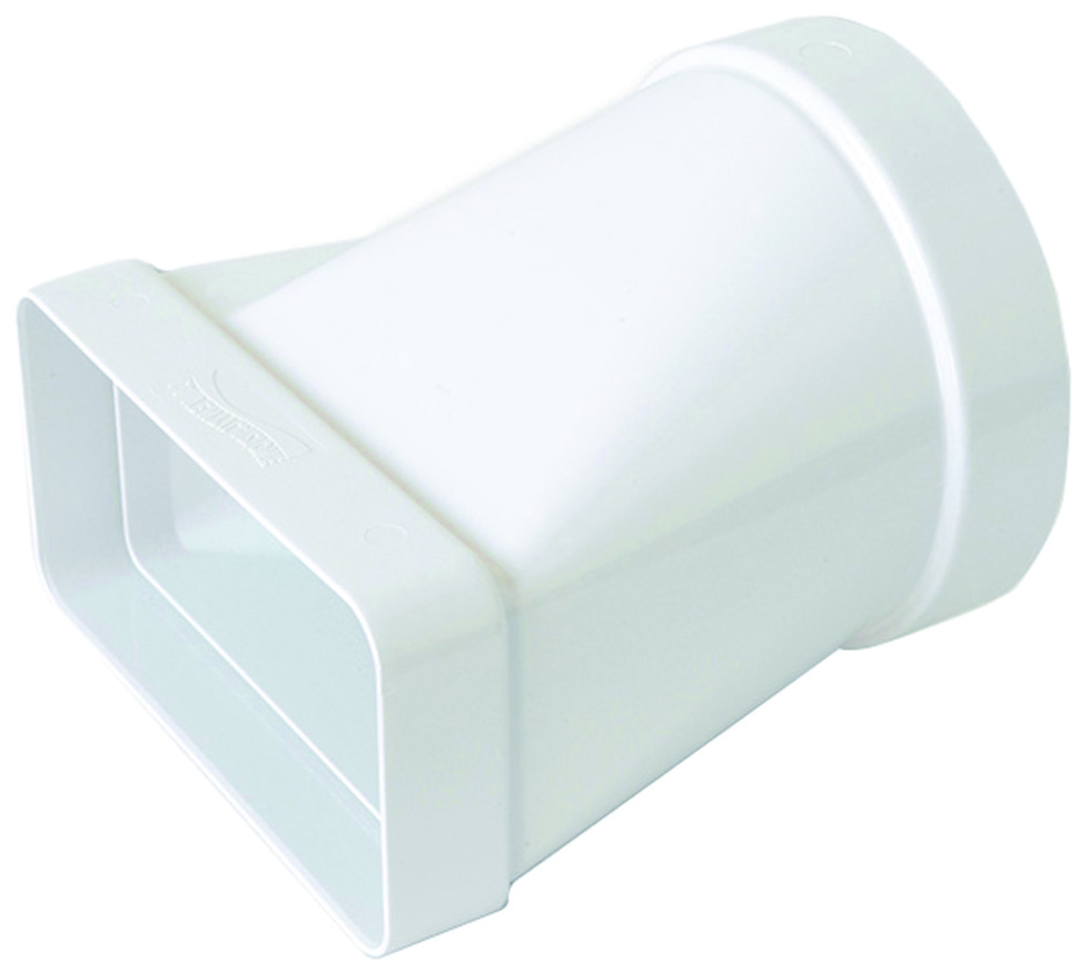 GIUNTO ORIZZONTALE F/F PER AERAZIONE CANALIZZATA mm. 100/120X60, col. Bianco