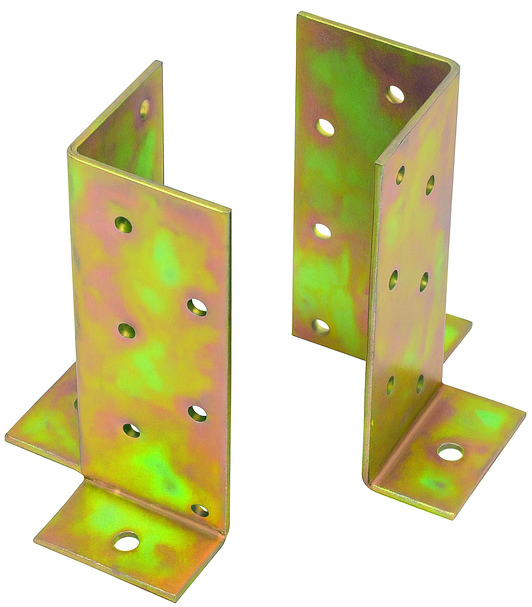 SUPPORTO PER TRAVI IN LEGNO UNIVERSALE  mm. 70x70x180 in acciaio tropicalizzato