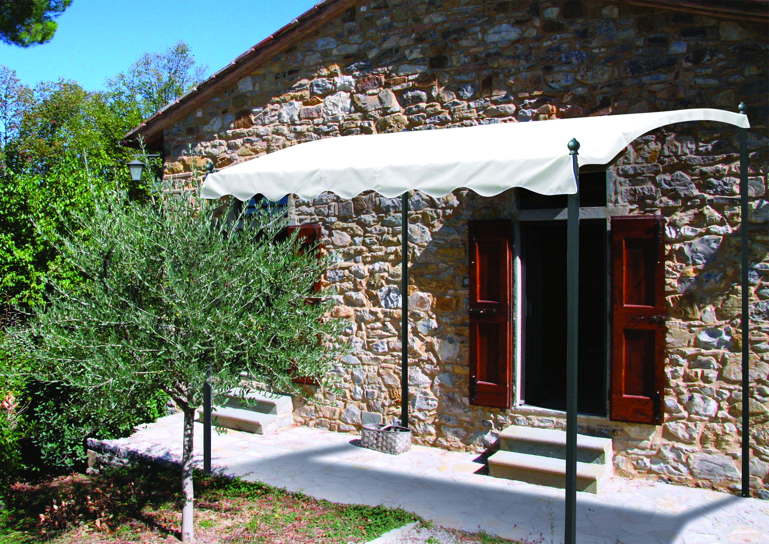 Gazebo Pergola Mt. 3X2X2/2,5 H Col. Naturale -