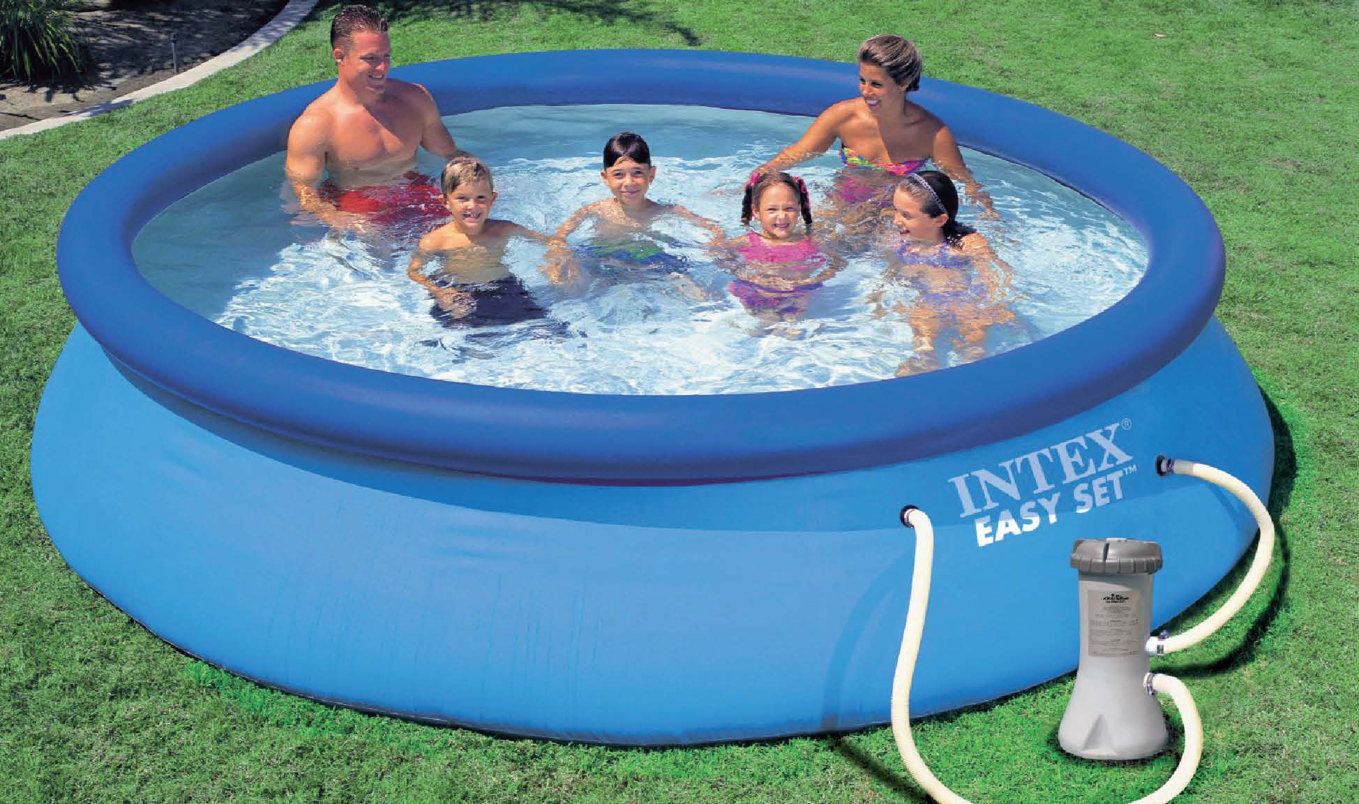 Intex Piscina Tonda Easy Set Autoportante Con Pompa Filtro Ø Cm. 366X76 H -