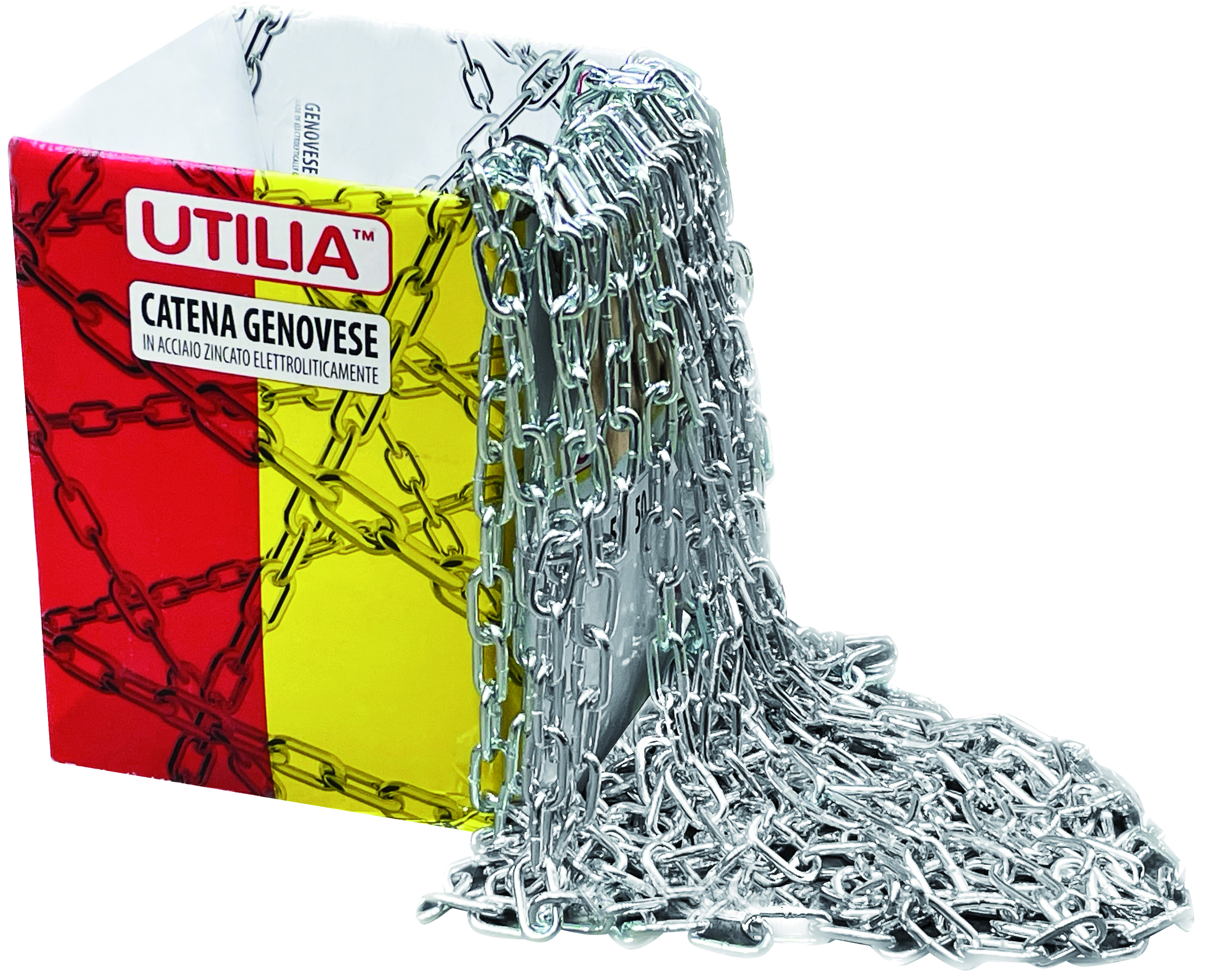 Utilia CATENA GENOVESE ZINCATA IN SCATOLA  n° 27 (mt. 15)