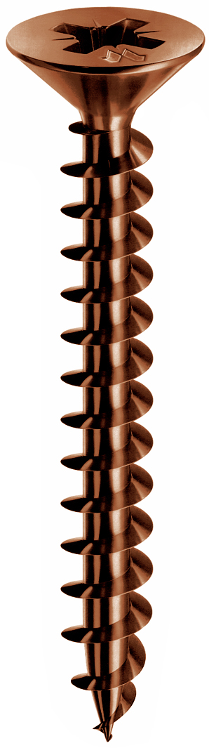 Mustad VITE PANELVIT TSP FERRO BRONZATO FILETTATURA TOTALE mm.6x 40