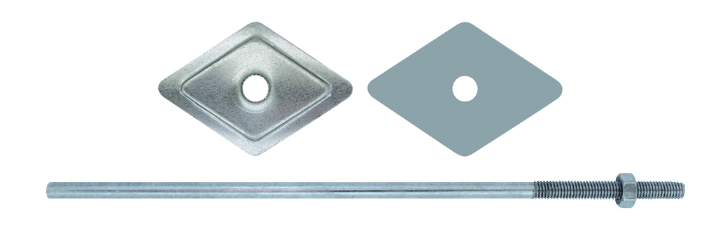 Friulsider BARRETTA ZINCATA GALVANICAMENTE CON DADO Ø M6  mm. 200