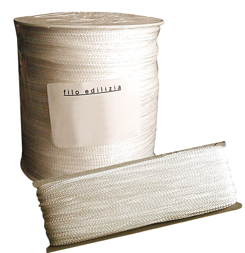 FILO PER EDILIZIA LENZA PER MURATORE STABILIZZATO AI RAGGI UV col. bianco mt. 500