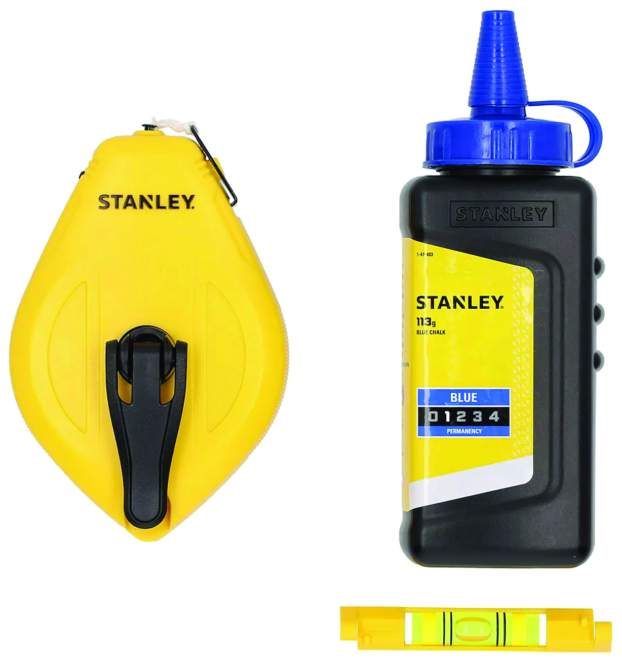 Stanley SET TRACCIATORE A POLVERE + LIVELLA 30 MT