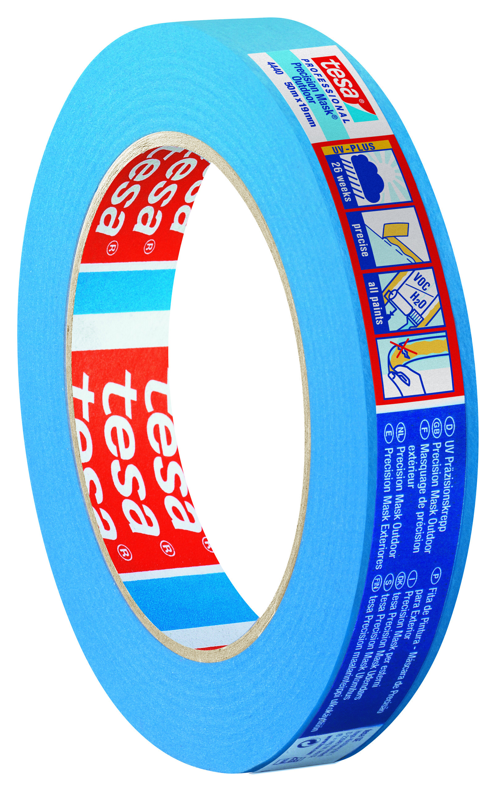 Tesa NASTRO PER MASCHERATURA PRECISION MASK OUTDOOR PLUS BLU mm. 25x50 mt. , durata 26 settimane