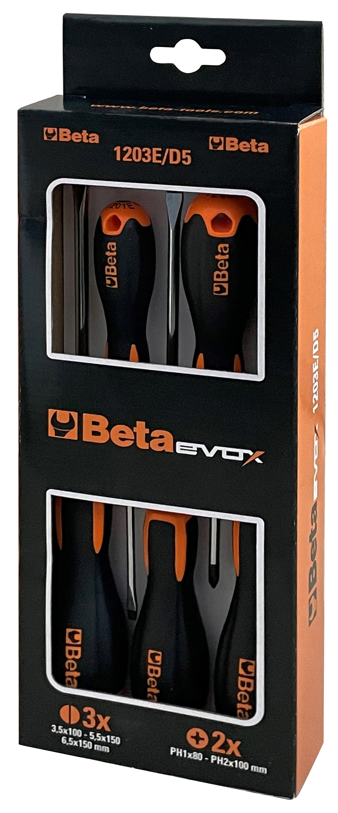 Beta Serie Giraviti 5 Pz. Art. 1203E/D5 -