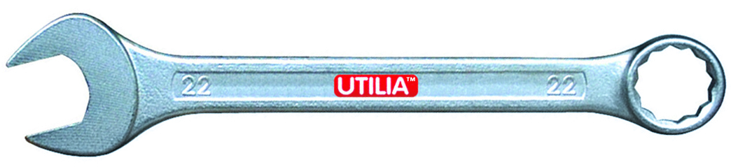 Utilia CHIAVE COMBINATA FORCHETTA/POLIGONALE mm. 22x22