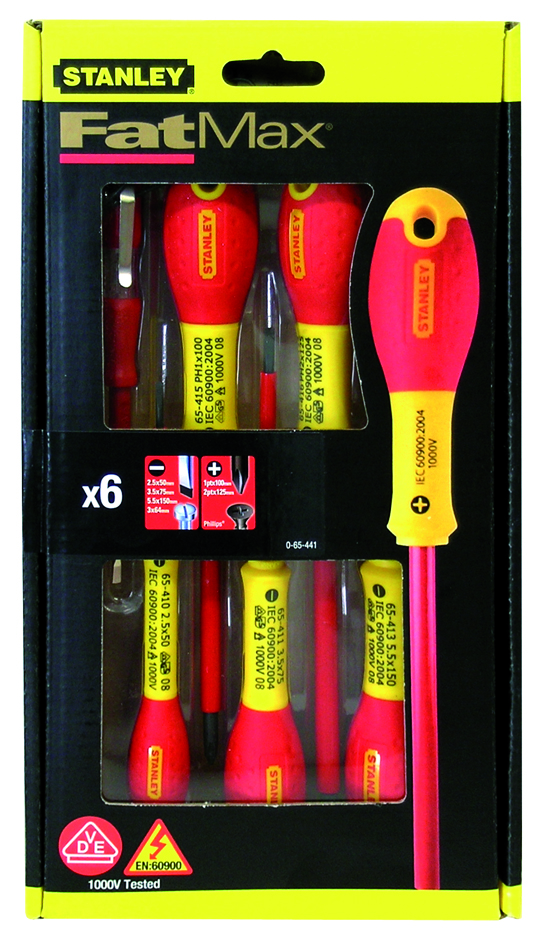 Stanley Serie Giraviti Per Elettricista Fat Max 6 Pz. -