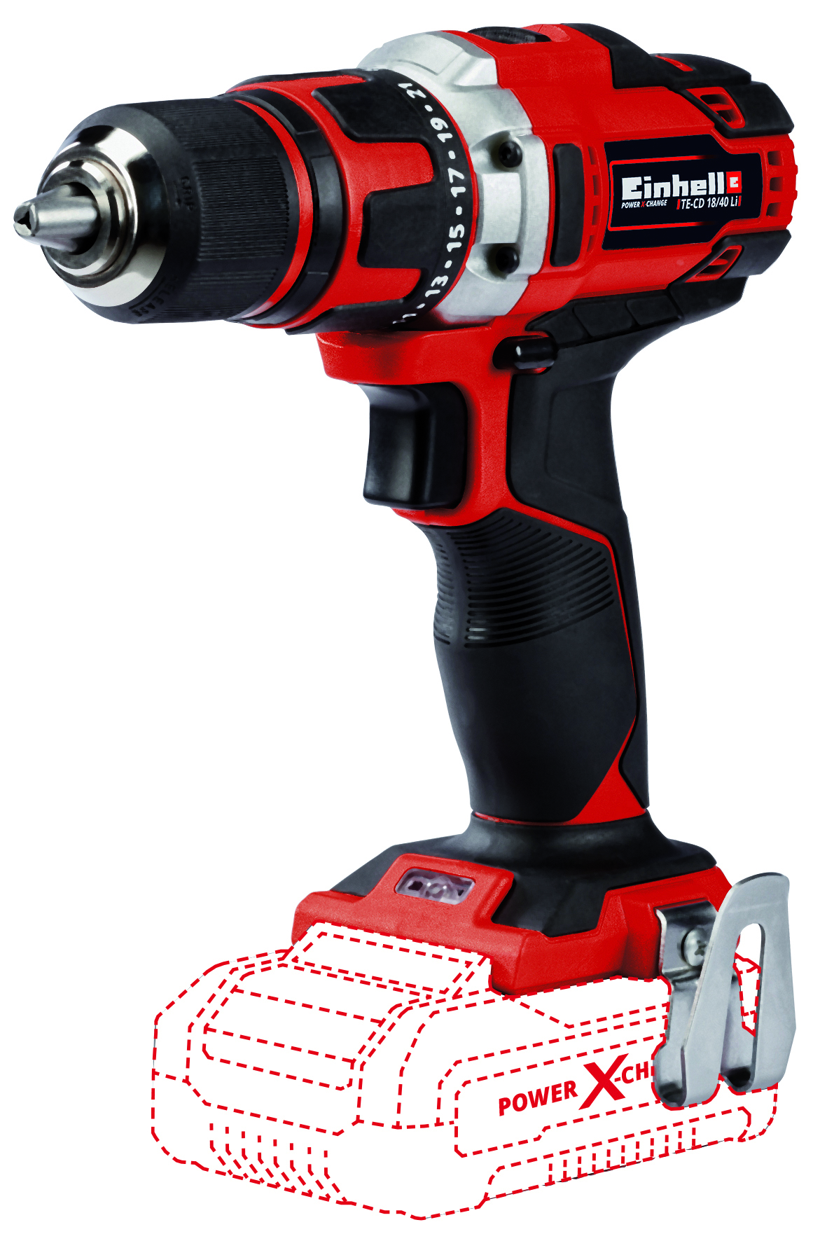 Einhell Trapano Avvitatore A Batteria Expert Te-Cd 18/40 Li -Solo -