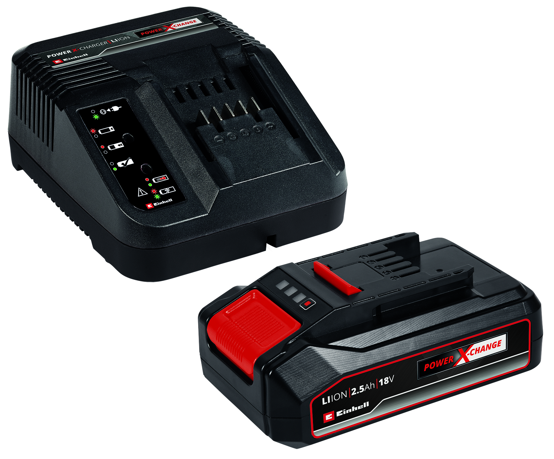Einhell Batteria + Caricabatteria Power-X-Change 18 V - 2,5 Ah -