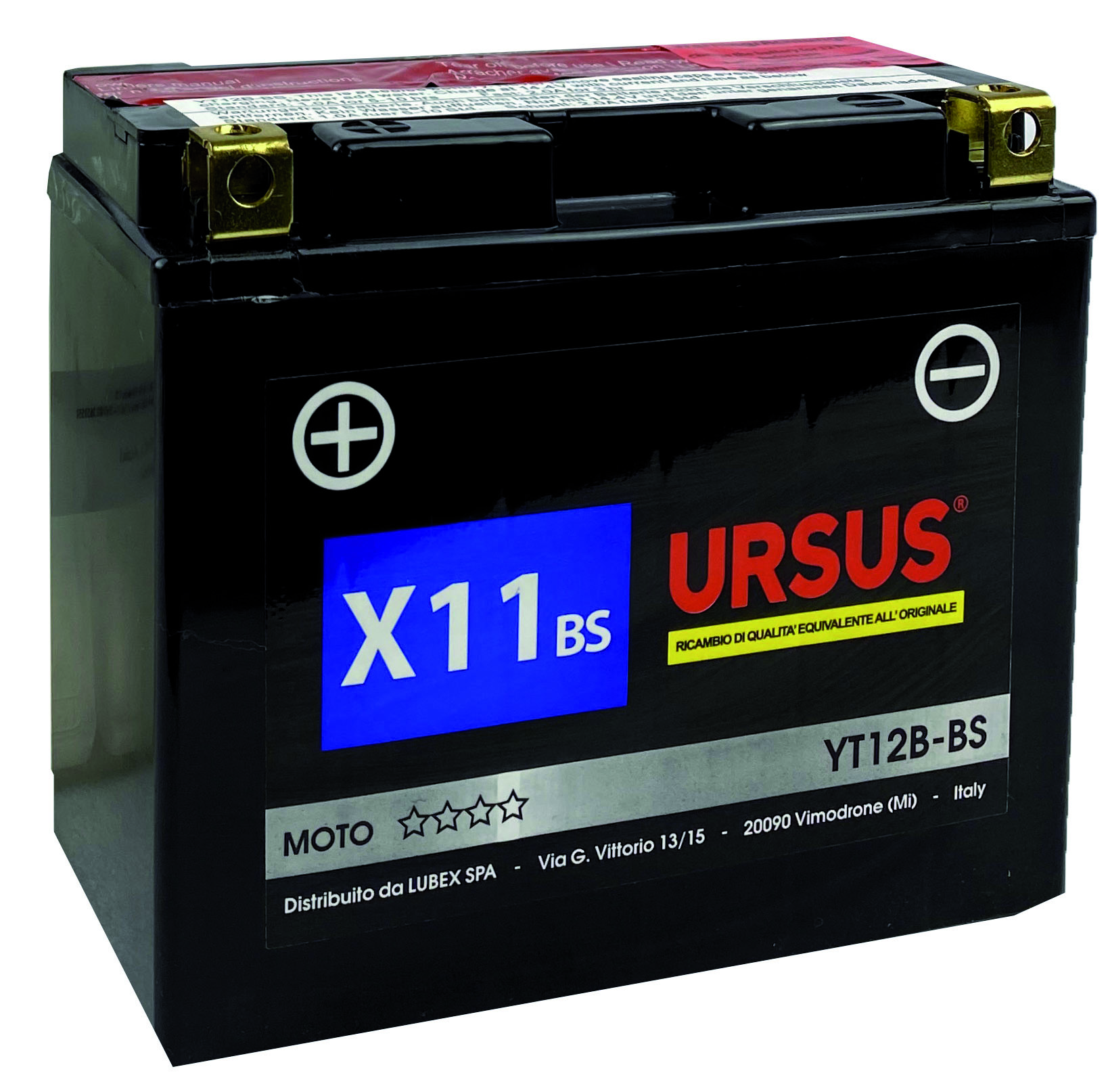 BATTERIA AVVIAMENTO MOTO URSUS   X9 BS 8 Ah mm. 150x87x105 h