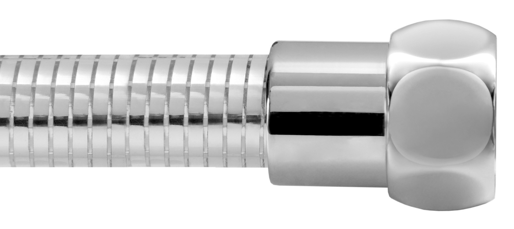 Parigi FLESSIBILE SILVER METALLIC 1/2 F x 1/2 F (ghiera-cono) cm. 150