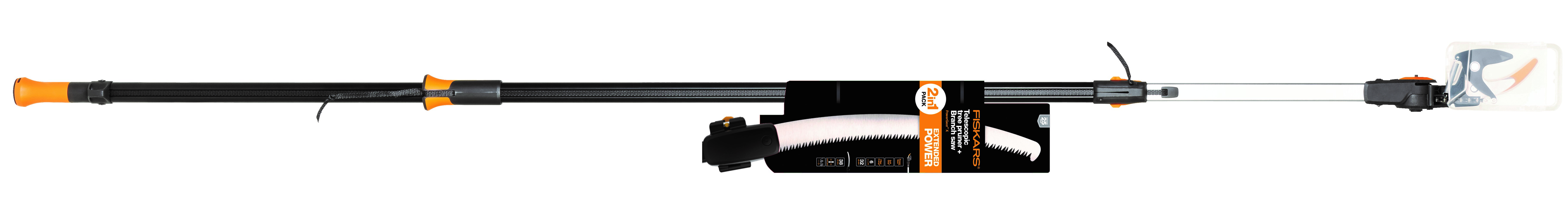 Fiskars Kit Troncarami/Svettatoio Telescopico Upx86 + Seghetto Upx80 Cm. 240÷410 -