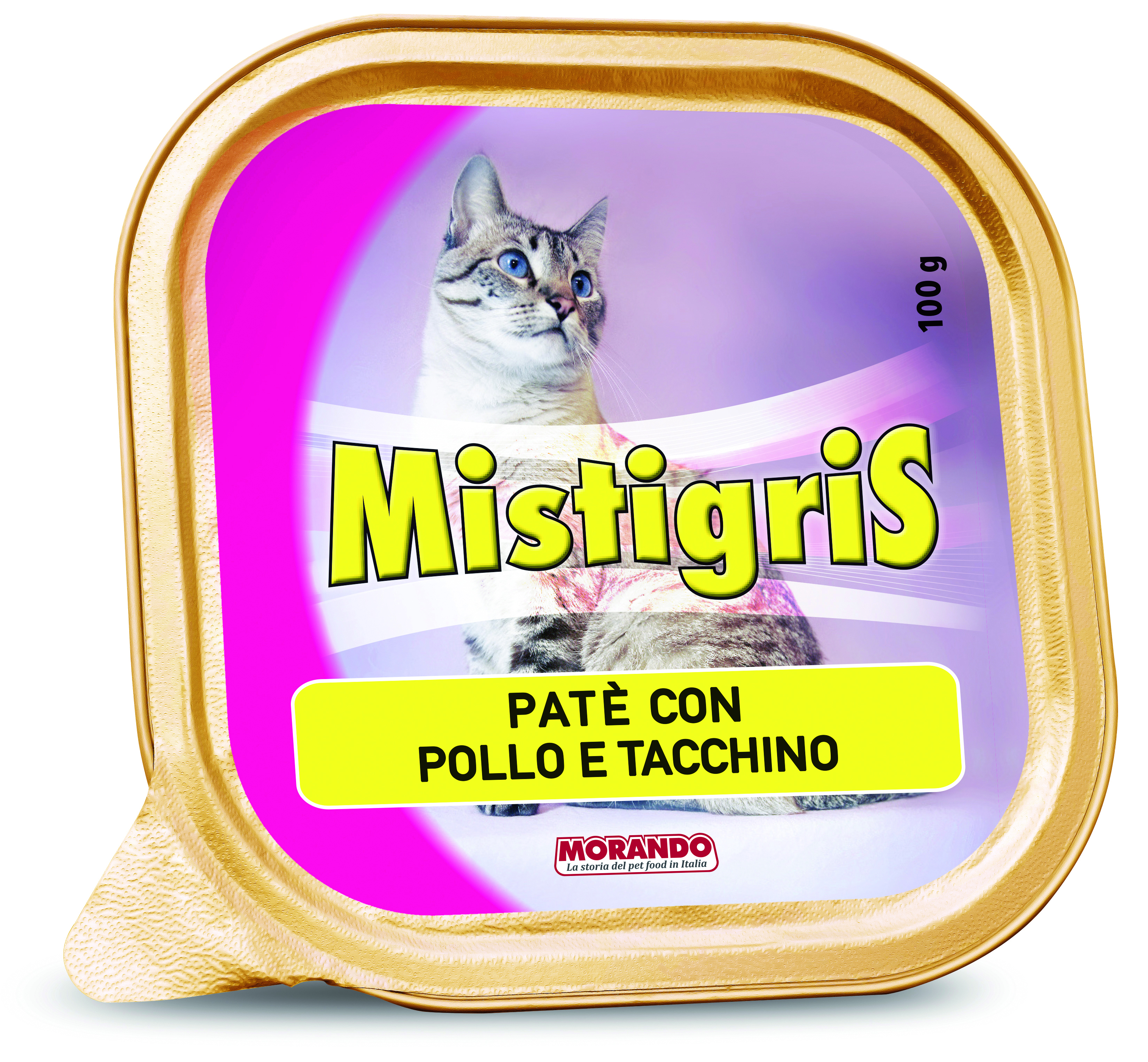 Morando PATÈ PER GATTI ''MISTIGRIS'' gusto pollo e tacchino - gr.  100