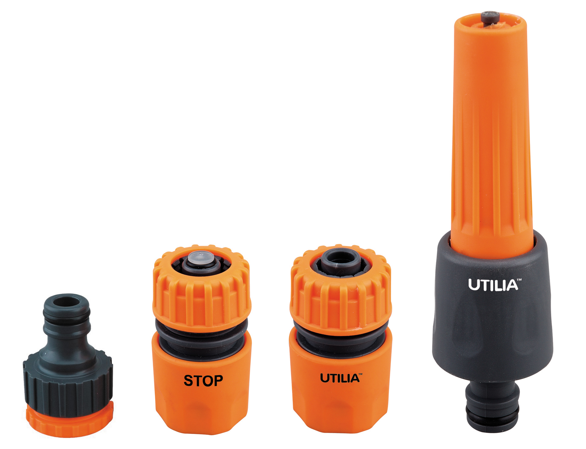Utilia Set Irrigazione con Lancia Regolabile 5 Pz