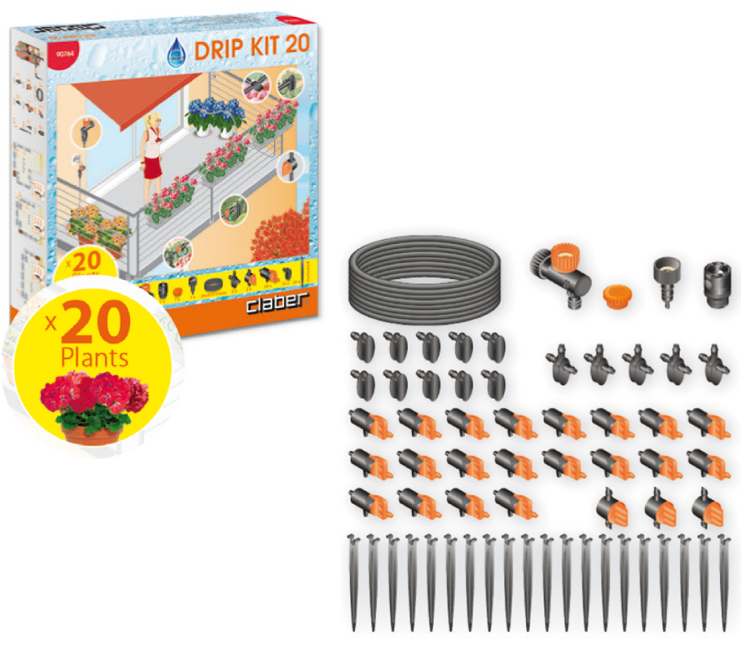 Claber KIT DRIP 20 VASI Art. 90764
